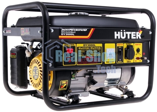 Электрогенератор бензиновый Huter DY3000L, 2.8 кВт, 67 дБ, 39 кг