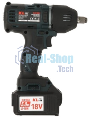 Профессиональный бесщеточный гайковерт аккумуляторный KLPRO KLSS18BH-50 (18В, Li-ion-2шт, 5.0А·ч, 400Нм, 2 скорости, подсветка,З/У,в кейсе)
