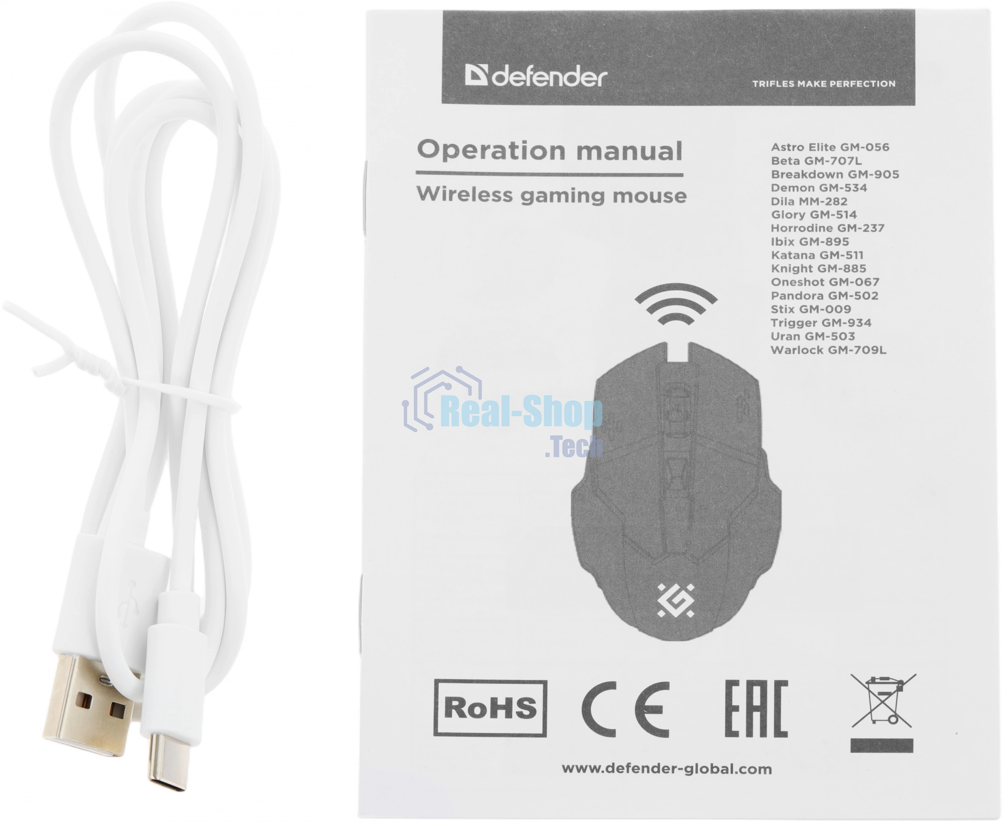 Мышь беспроводная Defender Pandora GM-502 розовый, 3200 dpi, радиоканал, USB, кнопки - 7