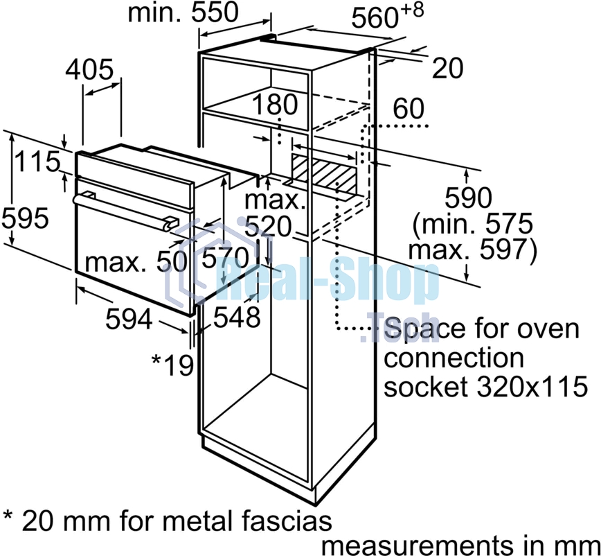 Духовой шкаф электрический Bosch HBF512BW1T белый