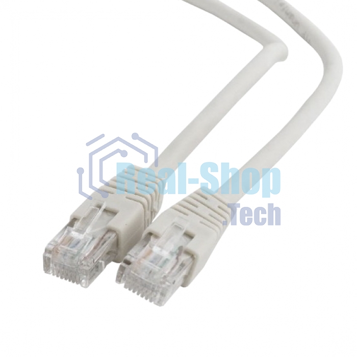 Патч-корд UTP Cablexpert PP6U-1M cat.6, 1м, литой, многожильный, серый