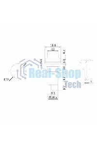 Выключатель-кнопка Rexant 250V 1А (2с) (ON)-OFF Б/Фикс красная