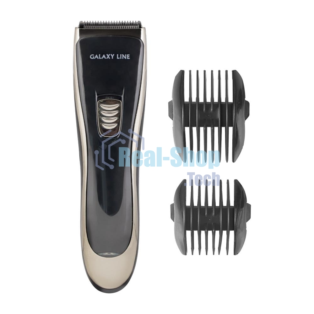 Набор для стрижки Galaxy Line GL 4165, черный, 3 Вт, время непрерывной работы до 1,5 ч, время зарядки около 2 часов, аккум. Li-Ion 3,7 В, емкость аккум. 600 мА*ч, лезвия из нержав. стали, ширина лезвия 40 мм, 2 насадки-расчески (3 и 6 мм, 9 и 12 мм), USB 