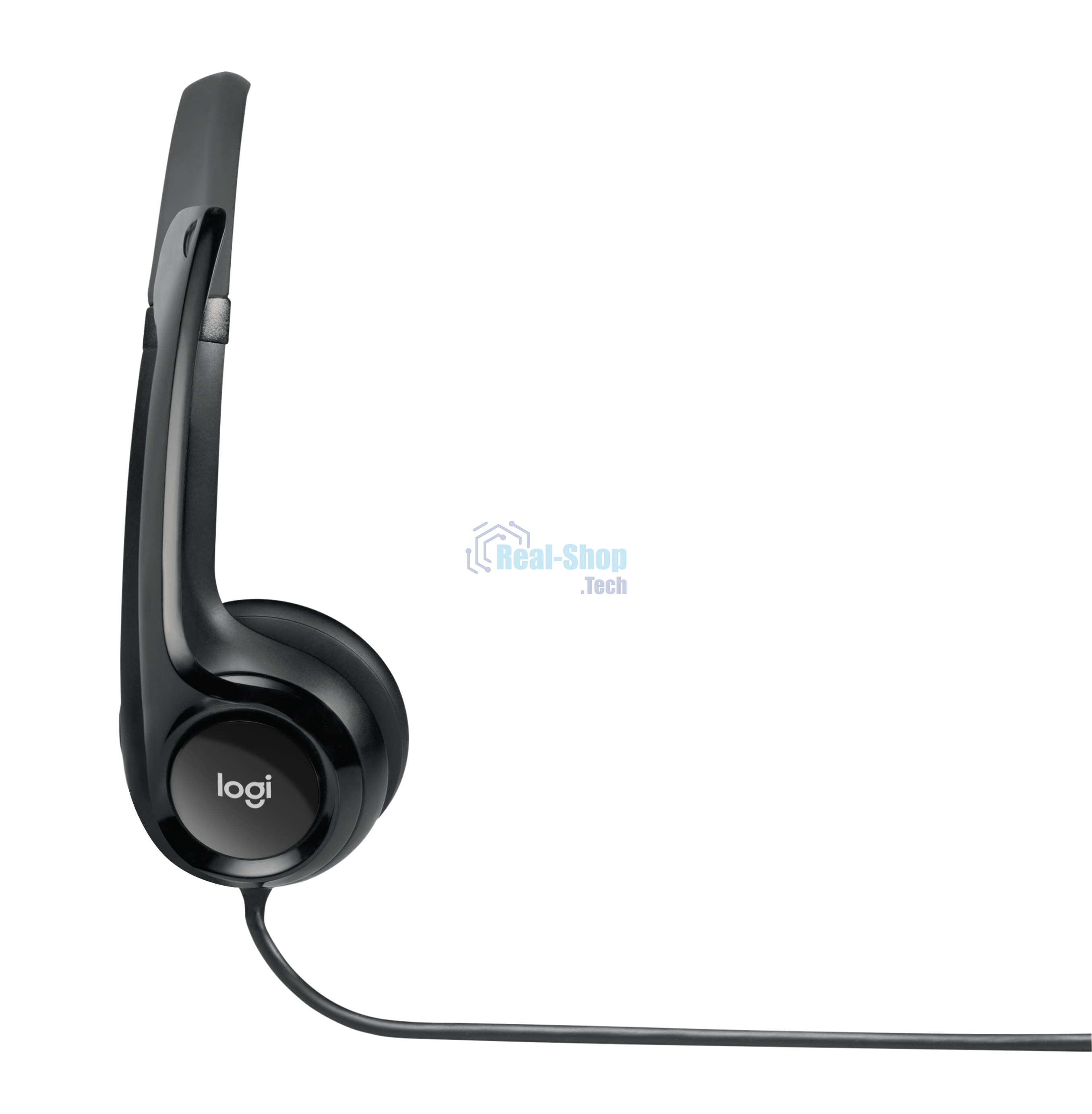 Гарнитура проводная Logitech Headset Logitech H390 USB черный