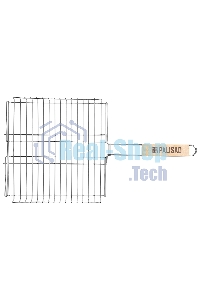 Решетка-гриль 340х340х60 мм, объемная, нержавеющая сталь, Camping Palisad