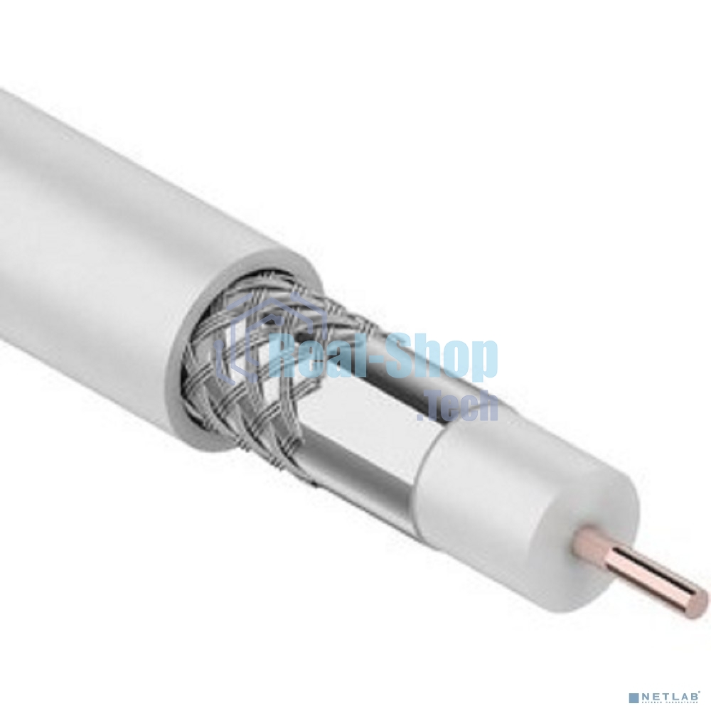 Кабель RG-6U, (48%), 75 Ом, 50м., белый 01-2205-50 PROconnect