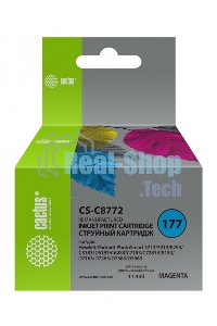 Картридж струйный Cactus CS-C8772 №177 пурпурный (11,4 мл) для HP PS 3213/3313/8253/C5183/C6183/C6283/C7183/C7283/C8183/D7163/D7263/D7363/D7463