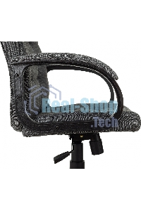 Кресло руководителя Бюрократ CH 002 Fabric 3C1 серый, крестов. пластик