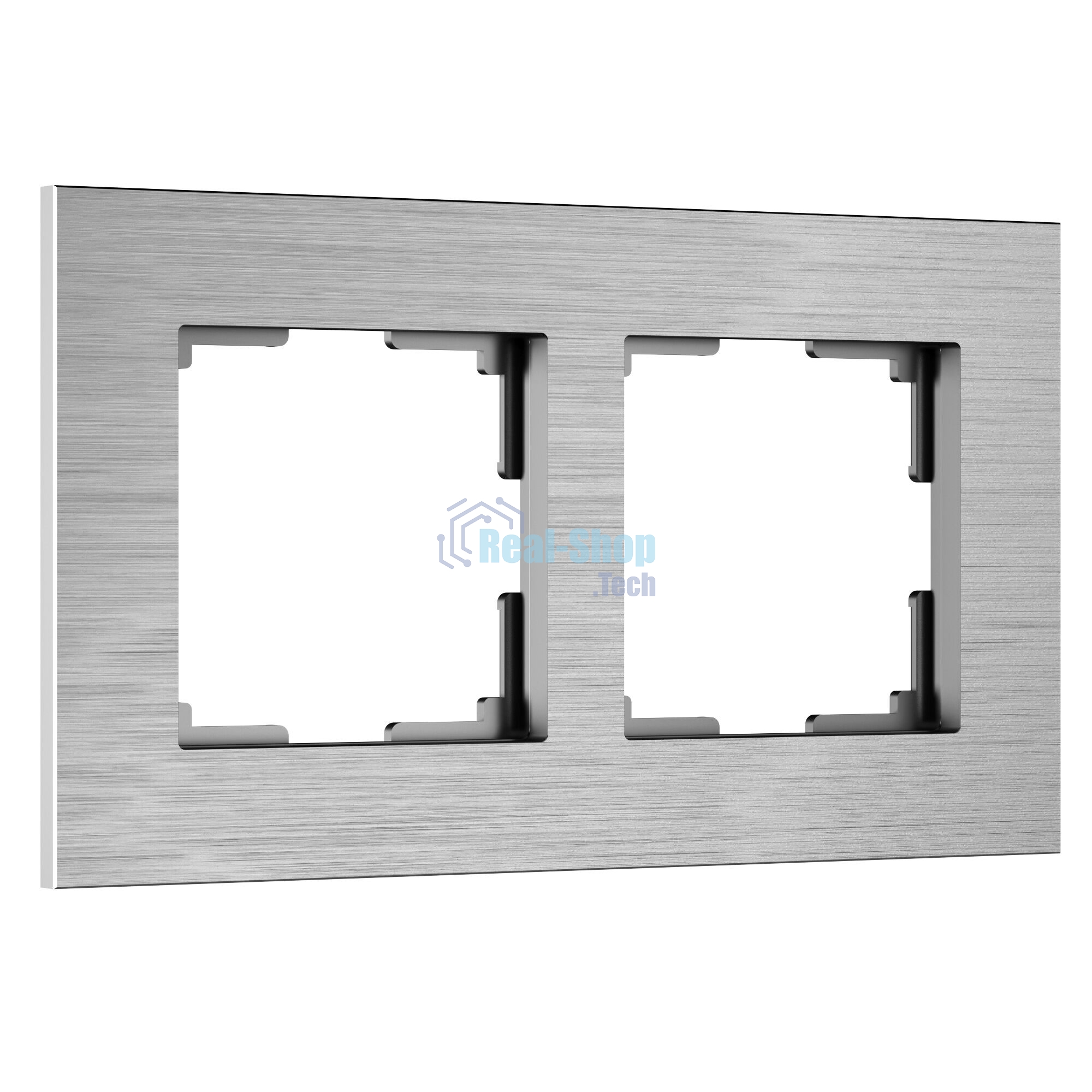 Рамка на 2 поста  AluMax (алюминий) W0023506