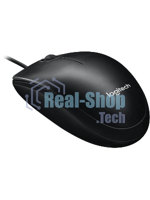 Мышь проводная Logitech M100/100R DARK/GREY (темно-серая/черная), 1000 dpi, USB, кнопки - 3