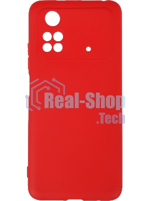 Чехол (клип-кейс) DF poCase-03 для Poco M4 Pro (4G) красный