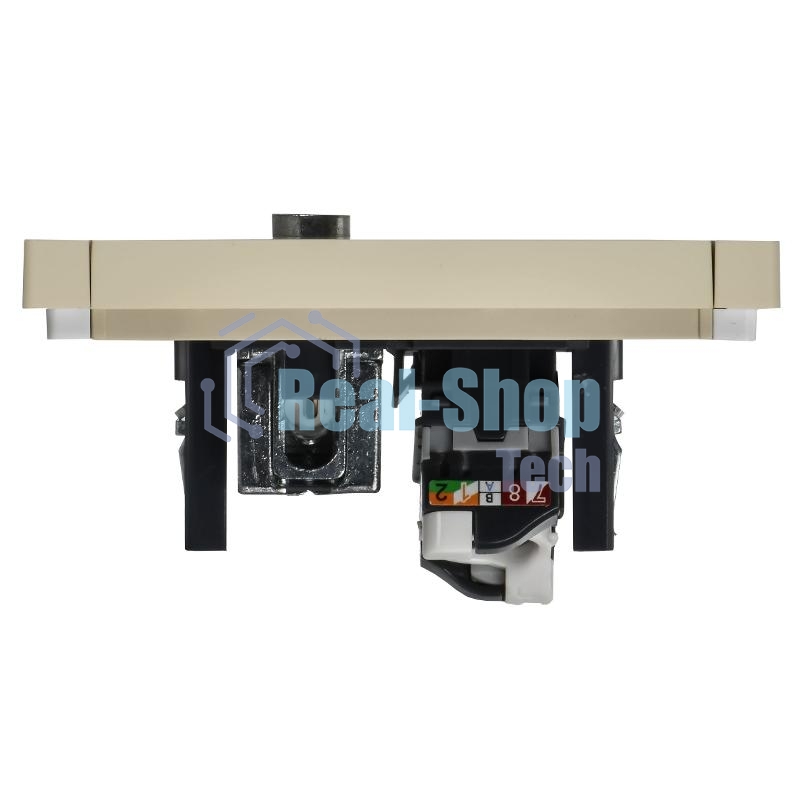 Розетка двойная TV+RJ45 кат.6 FP437 IEK FORTE&PIANO Ваниль