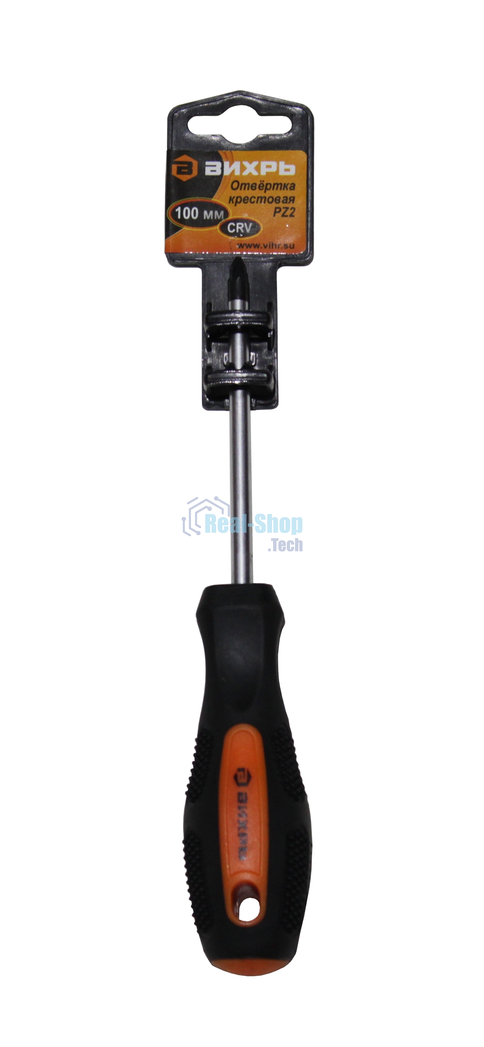 Отвертка крестовая ВИХРЬ PZ2, 100 мм