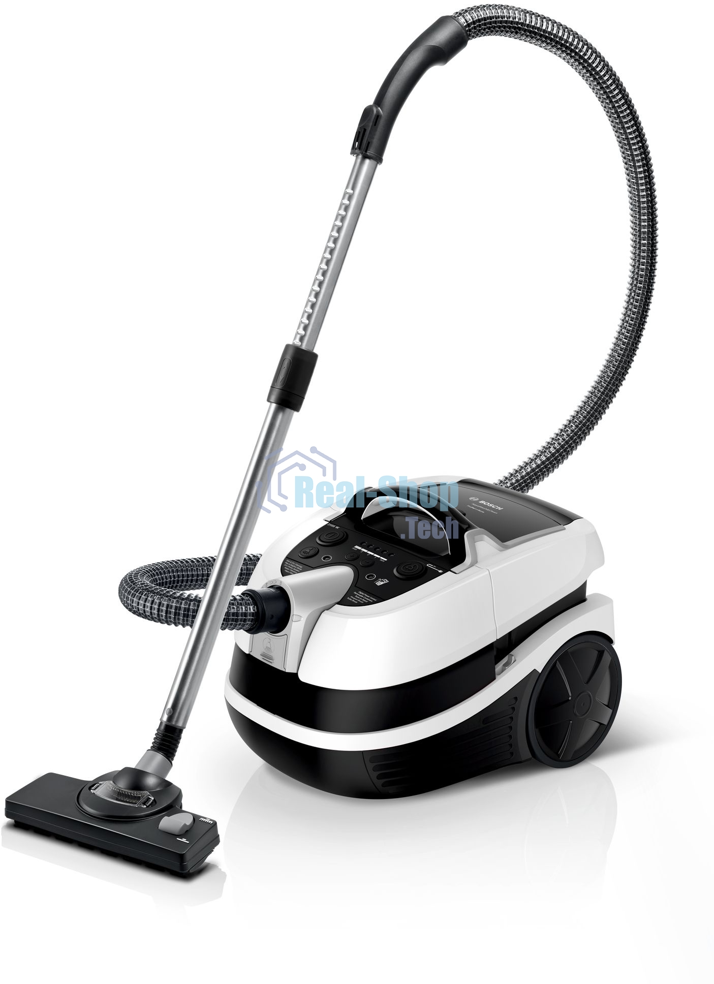 Пылесос Bosch BWD421PRO белый/черный, 230/2100 Вт, уборка влажная/сухая, пылесборник мешок/контейнер 5 л