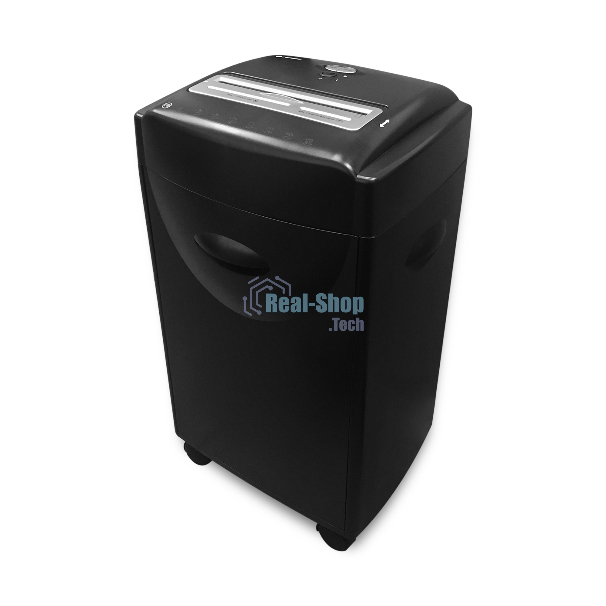 Шредер ГЕЛЕОС УМ42-4, DIN P-4 (4 ур-нь секр.), фрагмент 3,9х30мм, 18-21 лист (70г/м2), CD/пл.карты/скрепки/скобы, 42 л