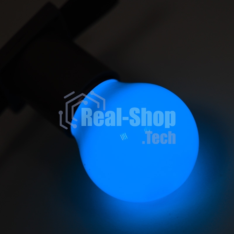 Лампа светодиодная Neon-night d-45 3 LED 1Вт шар E27 25лм 220В синий