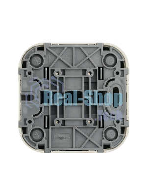 Переключатель 2-клавишный 10А 782236 Legrand Quteo Сл. кость
