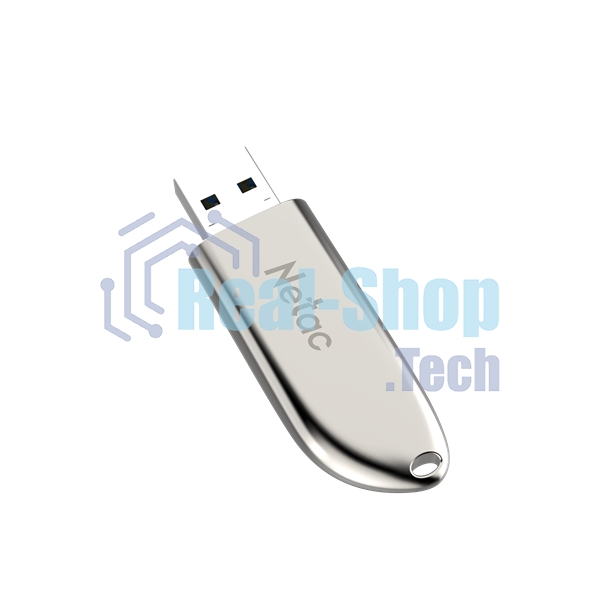 Флешка USB Netac U352 128Gb NT03U352N-128G-20PN, USB 2.0, с колпачком, металлическая