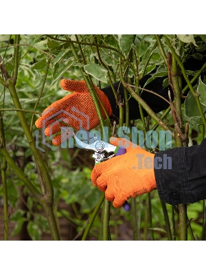 Перчатки в наборе Palisad 5 пар, цвета в ассортименте, ПВХ точка, L