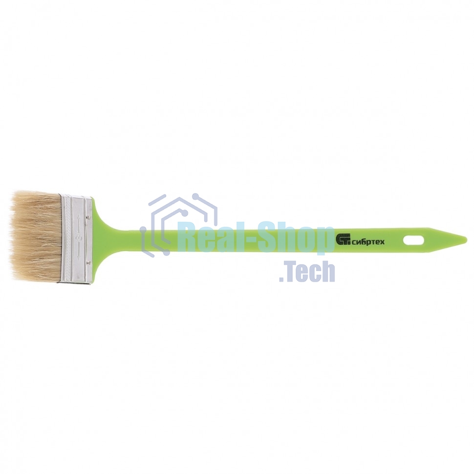 Кисть радиаторная 75 мм, натуральная щетина, пластиковая ручка