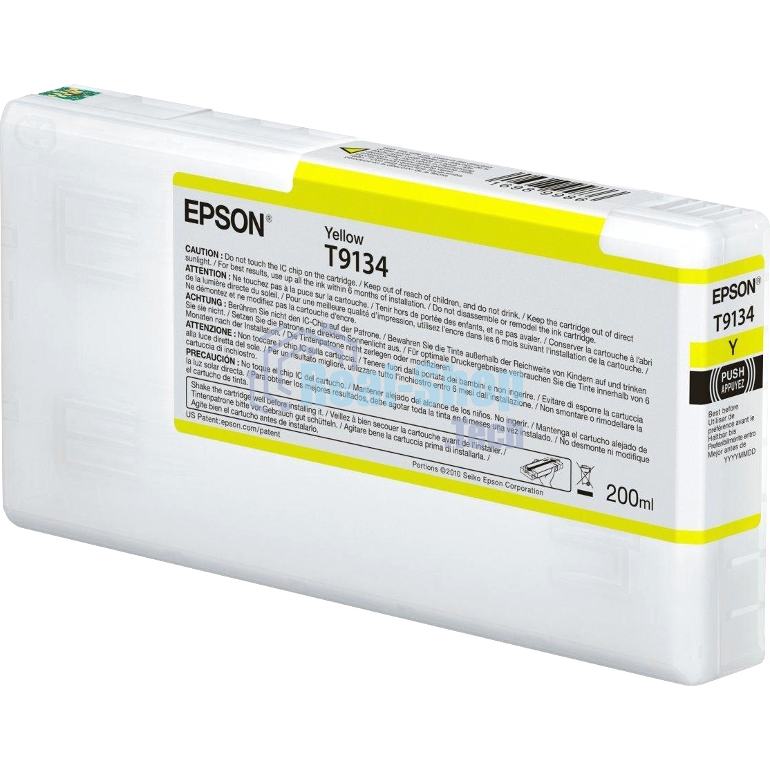 Картридж струйный Epson T9134 (C13T913400) желтый (200 мл) для SureColor SC-P5000, SC-P5000V
