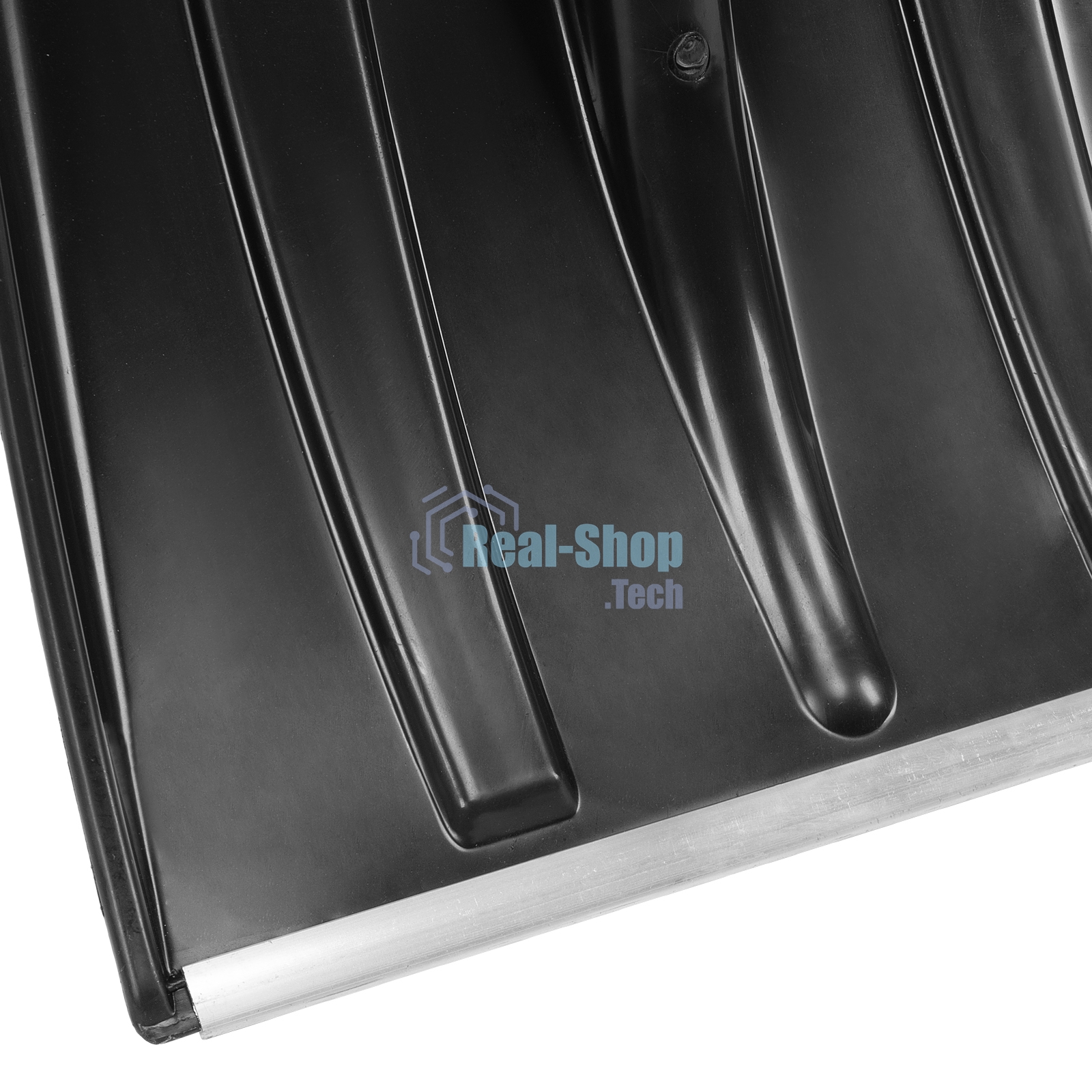 Лопата для уборки снега Сибртех пластиковая, 380х360х1420 мм, деревянный черенок