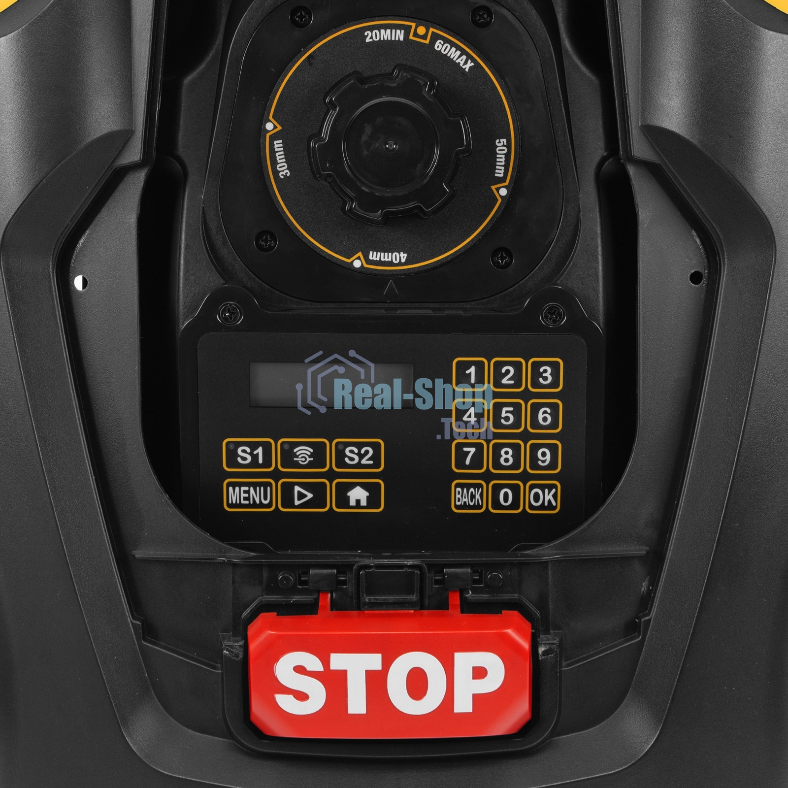 Робот-газонокосилка Denzel Grass Master 1000, ультразвуковой датчик, 3 Ач, LCD дисплей, Wi-Fi