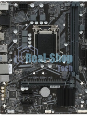 Материнская плата Gigabyte H410M S2H V2 2.1, LGA 1200, Intel Q470, 2xDDR4, 4xSATA, 1xM.2, 1xPCIe 3.0 x16, 2xPCIe x1, 1xHDMI, 1xDVI-D, 1xVGA, 1x 1Gb LAN, 2xUSB-A 3.2 Gen 1, 4xUSB-A 2.0, 3x3.5 мм, 7.1, mATX