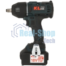 Профессиональный бесщеточный гайковерт аккумуляторный KLPRO KLSS18BH-50 (18В, Li-ion-2шт, 5.0А·ч, 400Нм, 2 скорости, подсветка,З/У,в кейсе)
