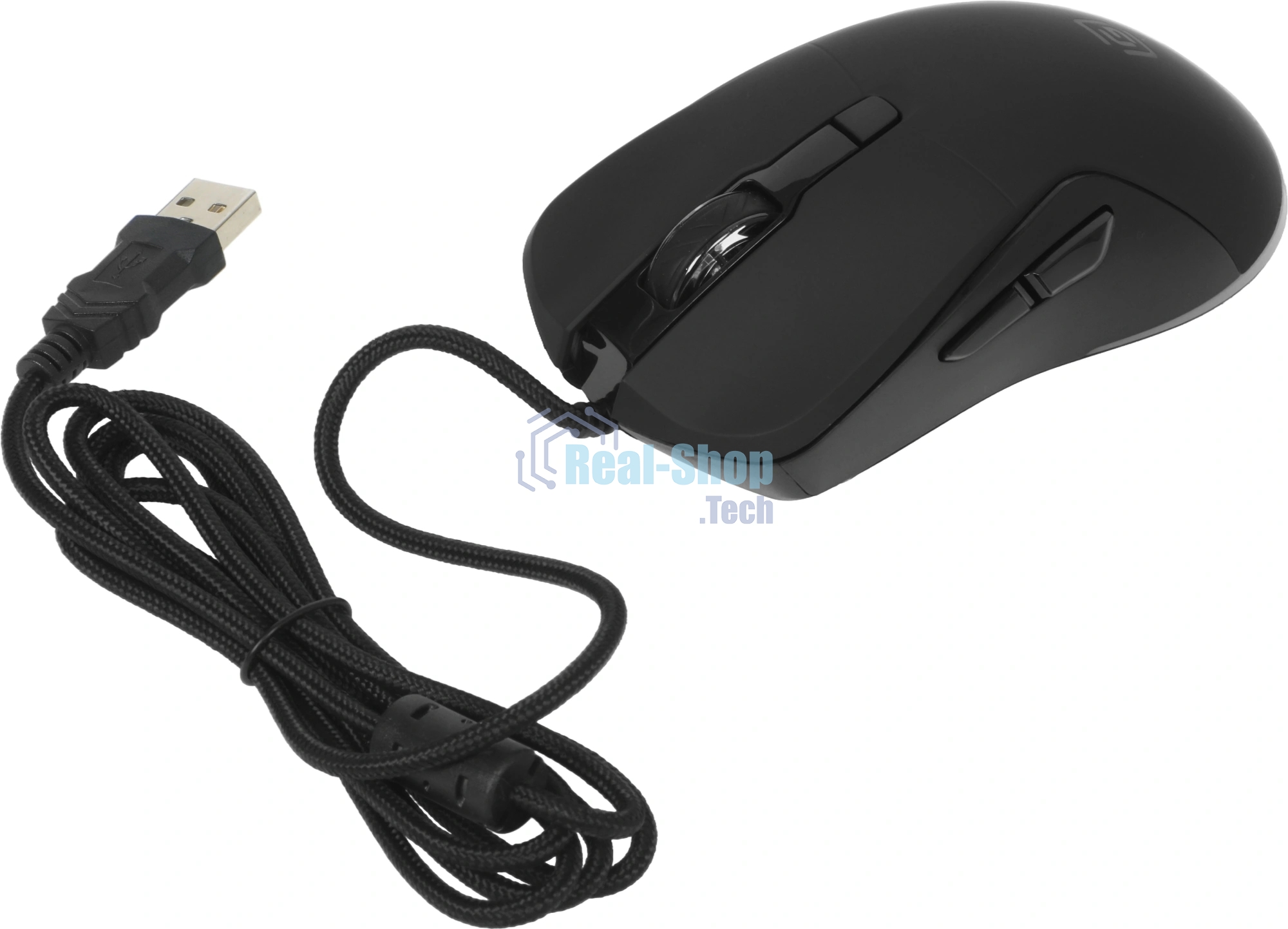 Мышь проводная Oklick 750G черный, 7200 dpi, USB, кнопки - 5