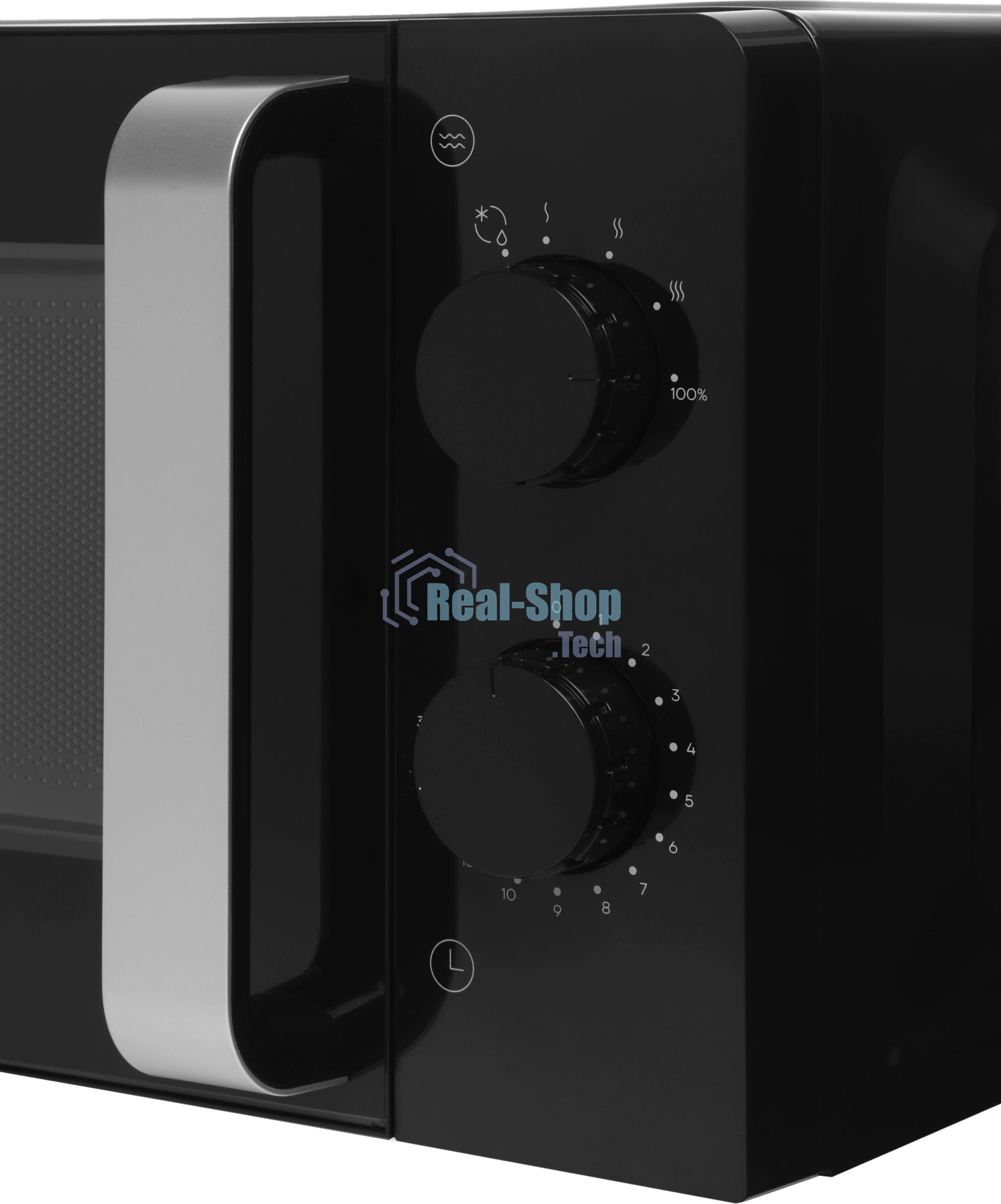Микроволновая печь Vitek VT-MW1020 черный, 20 л, 700 Вт, переключатели — поворотный механизм