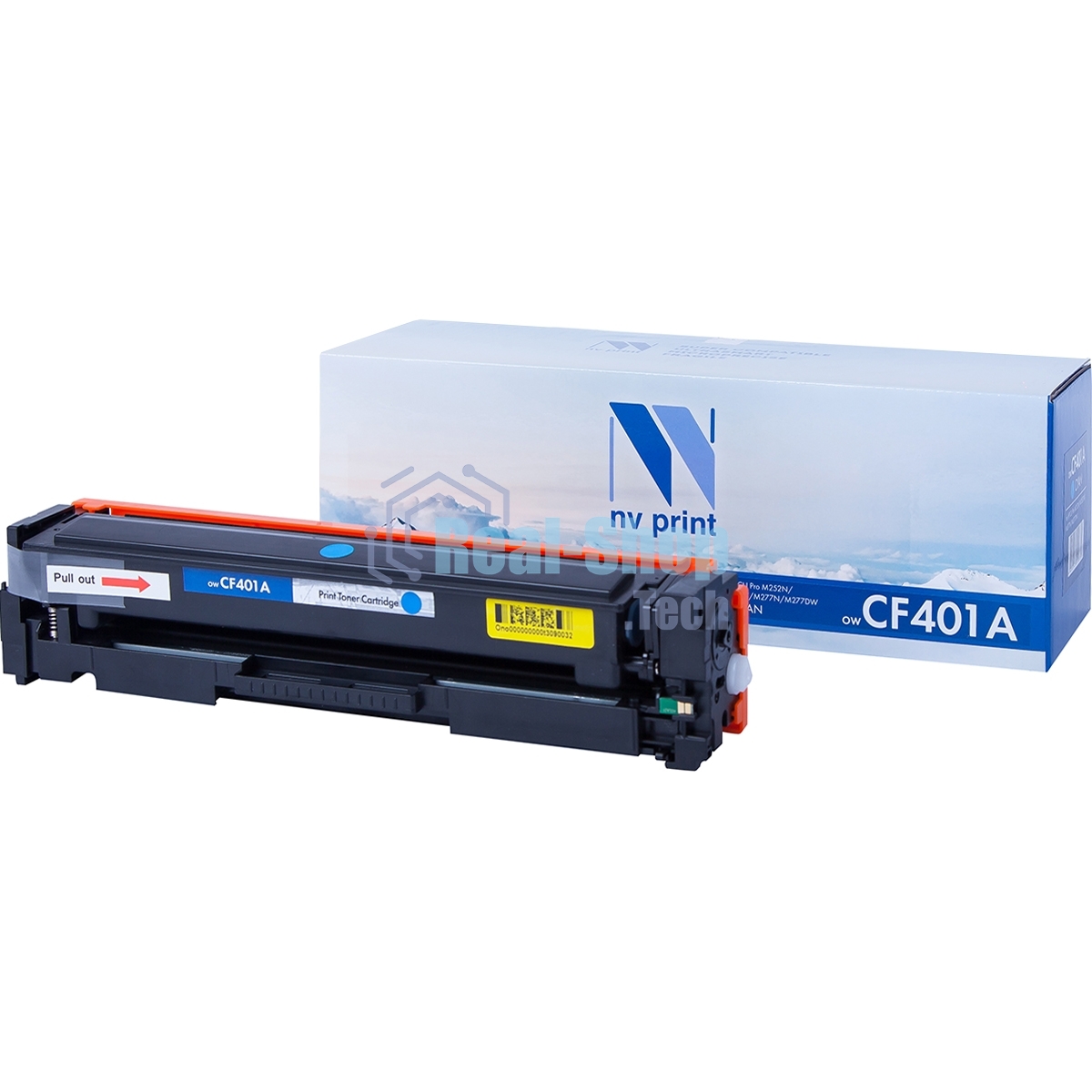 Картридж лазерный NVPrint совместимый HP Laser Jet Pro M252, MFP M277 CF401A Cyan (1400k)