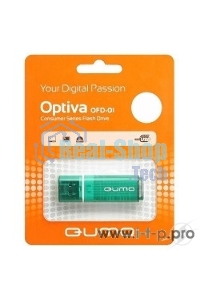 Флешка USB 2.0 QUMO 16Gb Optiva 01 зеленый QM16GUD-OP1-green