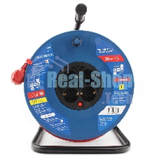 Удл. на пласт. катушке “Power Cube” IP20 16А 30м ПВС 3x1,5мм2 4 роз. с/з