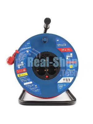 Удл. на пласт. катушке “Power Cube” IP20 16А 30м ПВС 3x1,5мм2 4 роз. с/з