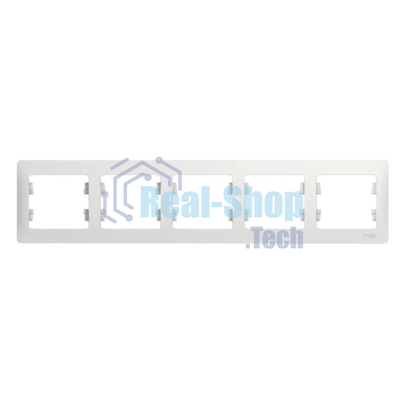 Рамка 5-м Glossa горизонт. бел. SchE GSL000105