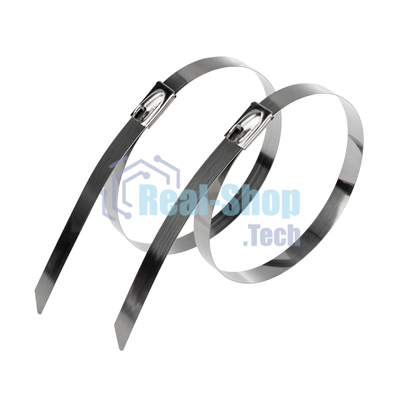 Хомут-стяжка стальной Rexant 300x7,9 мм, упаковка 100 шт.