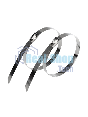 Хомут-стяжка стальной Rexant 300x7,9 мм, упаковка 100 шт.