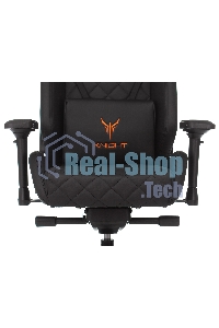 Кресло игровое Knight TITAN черный ромбик эко.кожа с подголов. крестовина металл