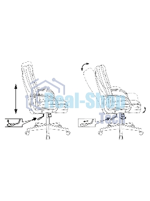 Кресло Бюрократ CH-868LT/#B черный, экокожа