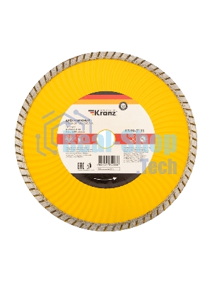 Диск алмазный отрезной Kranz Turbo волна 230x22.2 мм