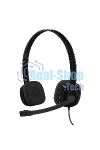Гарнитура проводная Logitech Headset H151 Stereo черный