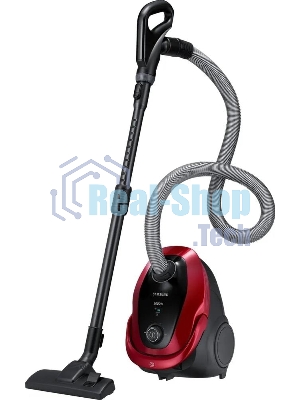 Пылесос Samsung VC20M253AWR красный, 460/2000 Вт, уборка сухая, пылесборник мешок 2.5 л