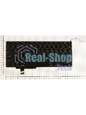 Клавиатура для ноутбука Macbook A1297 черная, плоский Enter