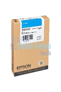 Картридж струйный Epson T6032 (C13T603200) голубой (220 мл) для Stylus 7800, 7880, 9800, 9880