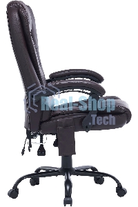 Кресло компьютерное Cactus CS-CHR-OC03M-BR темно-коричневый, эко.кожа, с подголовником