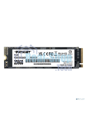Накопитель SSD Patriot P320, 256Gb, PCIe 3.0 x4, M.2 2280, NVMe, R/W 2200/1200