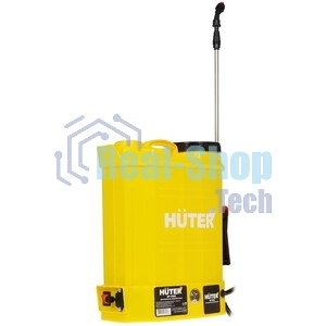 Опрыскиватель аккумуляторный Huter SP-12AC, аккумуляторный, ранцевый, 12л, желтый/черный