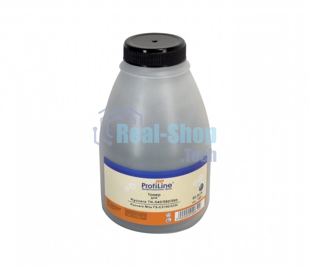 Тонер ProfiLine TK-540/580/590 черный для принтеров Kyocera Mita FS-C5100/5250 150 гр Фасовка РФ