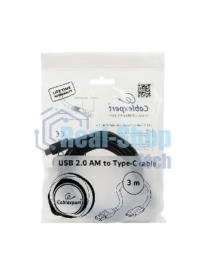Кабель Cablexpert CCP-USB2-AMCM-10 USB2.0 AM/USB3.1TypeC, 3м, 